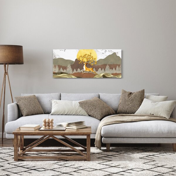 Obraz jeleňa (120x50 cm)