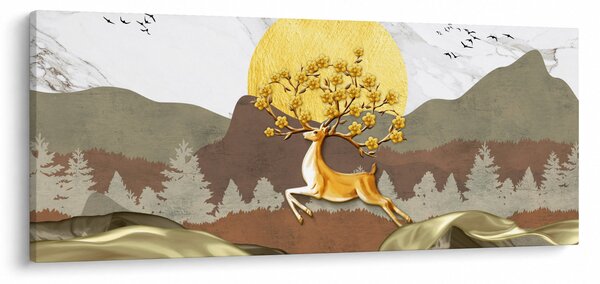 Obraz jeleňa (120x50 cm)