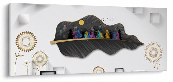 Obraz abstrakcie (120x50 cm)