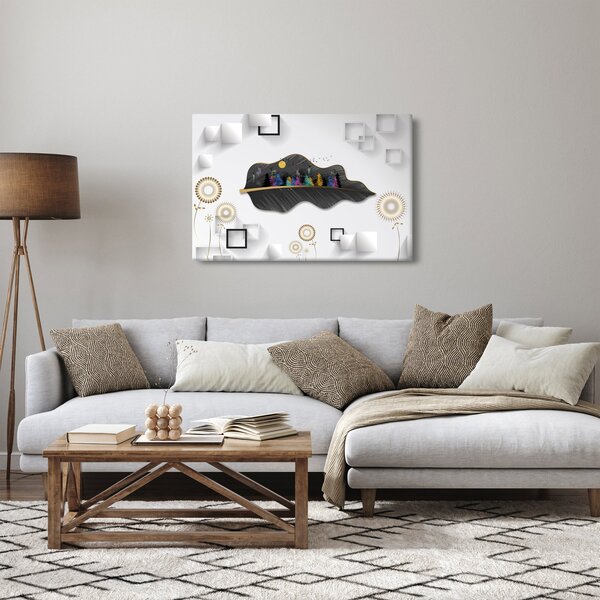 Obraz abstrakcie (90x60 cm)