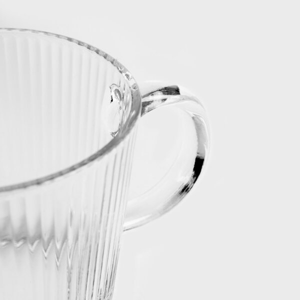 Sada dvoch šálok GLASSIC rebrované 718182 420 ml (2 ks)