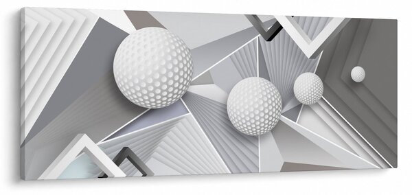 Geometrický abstraktný obraz (120x50 cm)