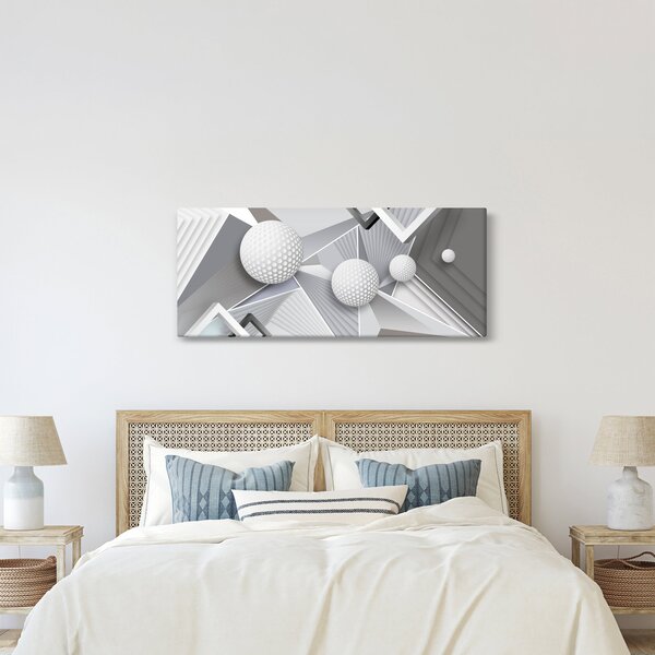 Geometrický abstraktný obraz (120x50 cm)