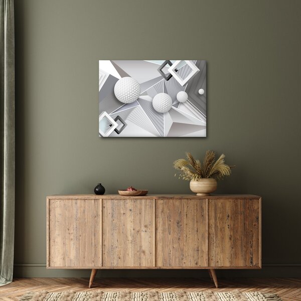 Geometrický abstraktný obraz (70x50 cm)