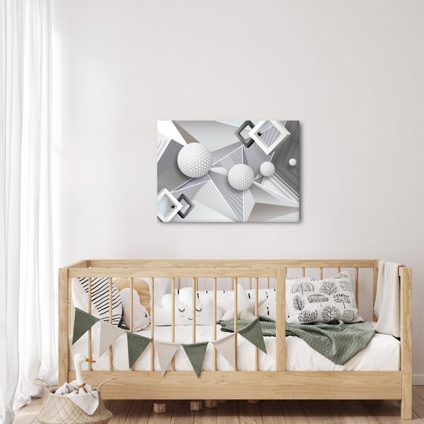 Geometrický abstraktný obraz (70x50 cm)