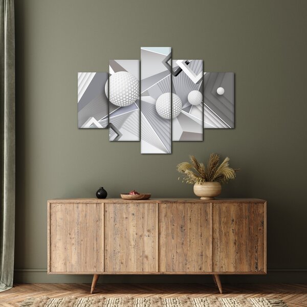 Geometrický abstraktný obraz (150x105 cm)