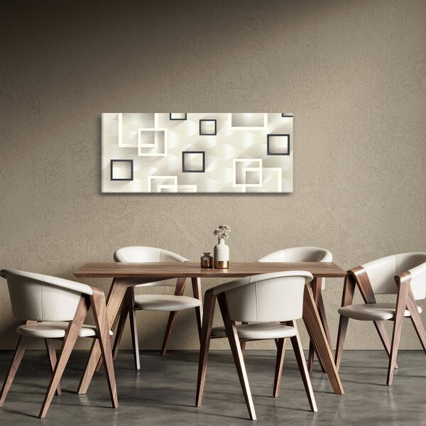 Geometrický abstraktný obraz (120x50 cm)