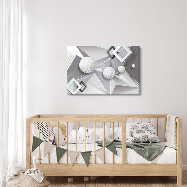 Geometrický abstraktný obraz (90x60 cm)