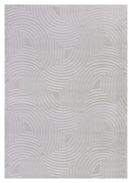 Koberec 3D Sahara geometrický, sivý