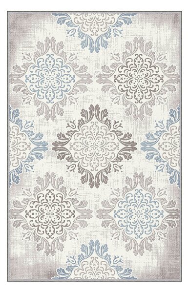 ASIR Koberec 160 x 230 KVETY biely