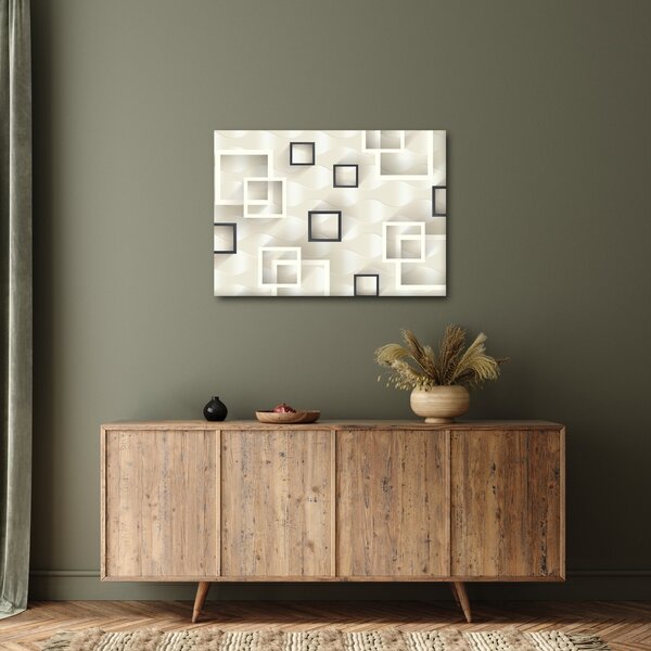 Geometrický abstraktný obraz (70x50 cm)