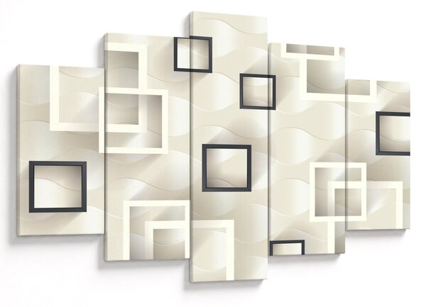 Geometrický abstraktný obraz (150x105 cm)