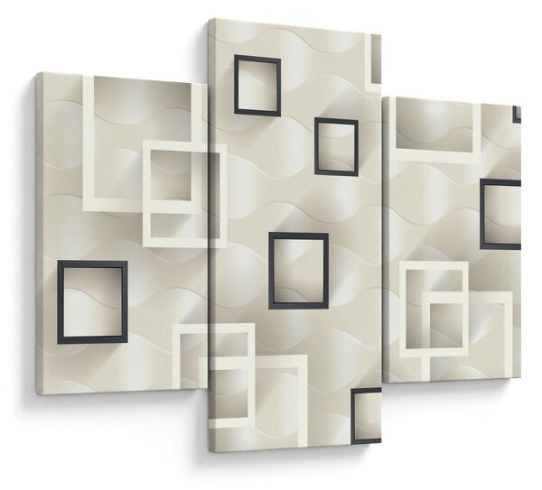 Geometrický abstraktný obraz (90x60 cm)