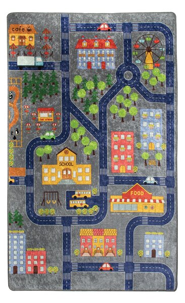 ASIR Koberec 140 x 190 SMALL CITY sivý