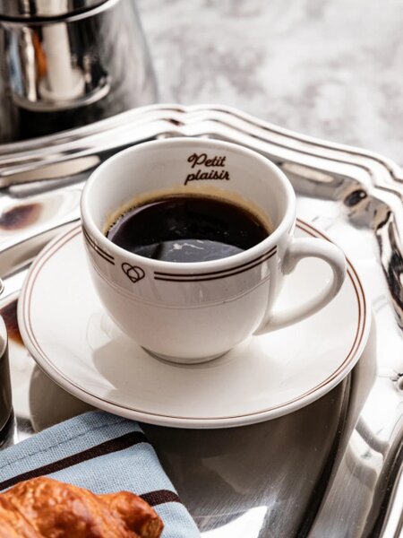 Sada šálok PATISSERIE s podšálkami 007063 100 ml (4 ks)
