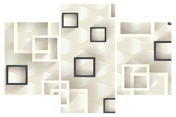 Geometrický abstraktný obraz (90x60 cm)