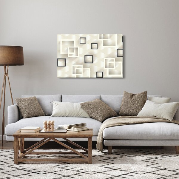 Geometrický abstraktný obraz (90x60 cm)