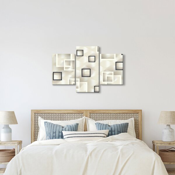 Geometrický abstraktný obraz (90x60 cm)