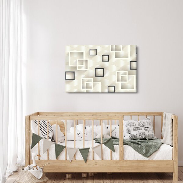 Geometrický abstraktný obraz (90x60 cm)