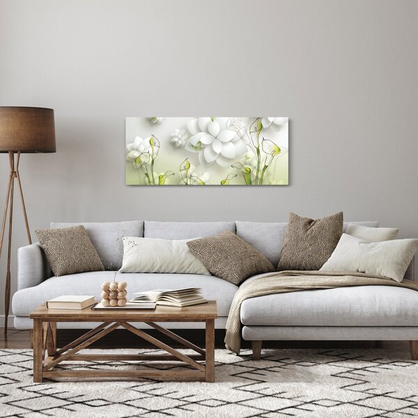 Obraz s kvetmi (120x50 cm)