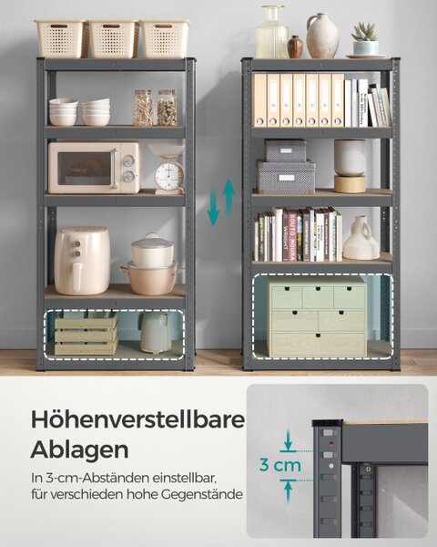 Úložná polica 75x30x150 cm GLR030G01