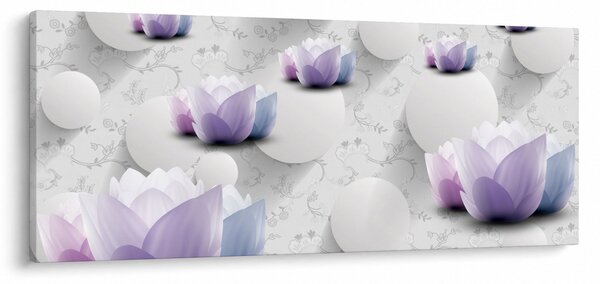 Obraz s kvetmi (120x50 cm)