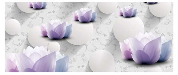 Obraz s kvetmi (120x50 cm)