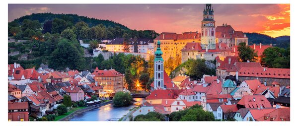 Obraz - Český Krumlov (120x50 cm)