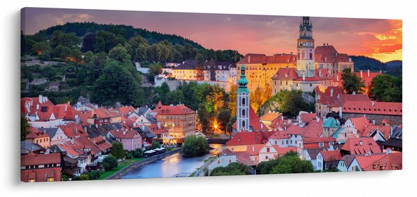 Obraz - Český Krumlov (120x50 cm)