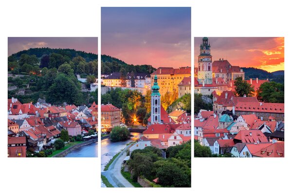 Obraz - Český Krumlov (90x60 cm)