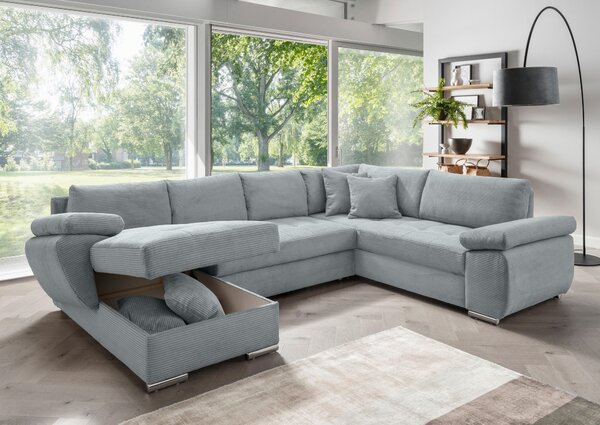 SEDACIA SÚPRAVA, textil, svetlomodrá Livetastic - Sedačky, Online Only