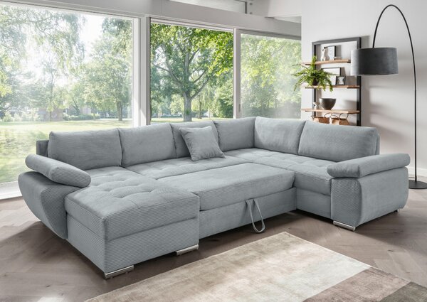 SEDACIA SÚPRAVA, textil, svetlomodrá Livetastic - Sedačky, Online Only