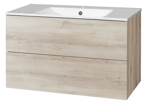 Mereo Mereo, Aira, kúpeľňová skrinka s keramickým umývadlom 101 cm, MER-CN722