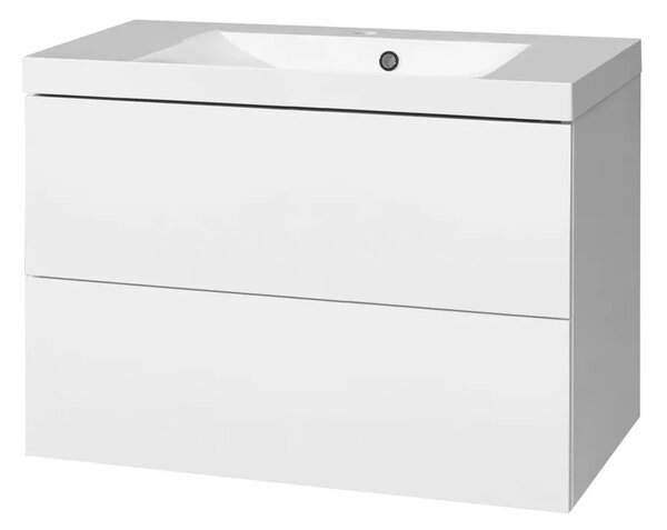 Mereo Mereo, Aira, kúpeľňová skrinka s umývadlom z liateho mramoru 81 cm, MER-CN711M