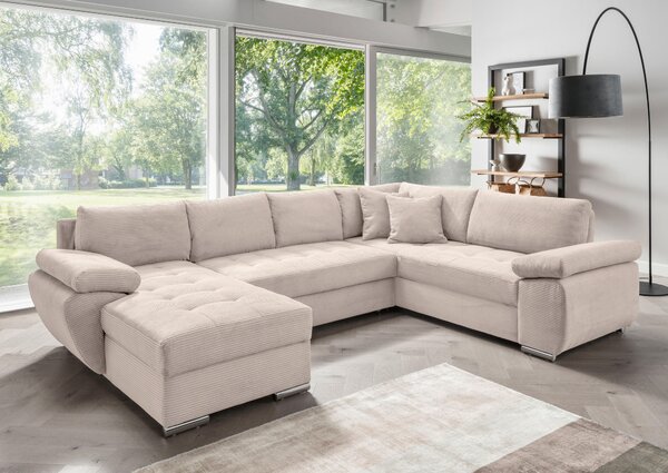 SEDACIA SÚPRAVA, textil, béžová P & B - Sedačky, Online Only