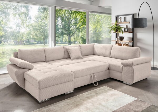 SEDACIA SÚPRAVA, textil, béžová P & B - Sedačky, Online Only