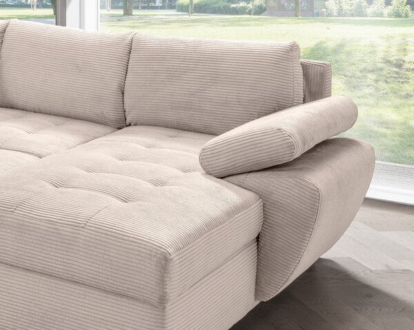 SEDACIA SÚPRAVA, textil, béžová P & B - Sedačky, Online Only