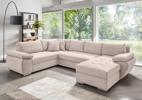 SEDACIA SÚPRAVA, textil, béžová P & B - Sedačky, Online Only