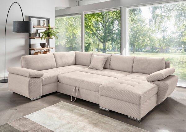 SEDACIA SÚPRAVA, textil, béžová P & B - Sedačky, Online Only