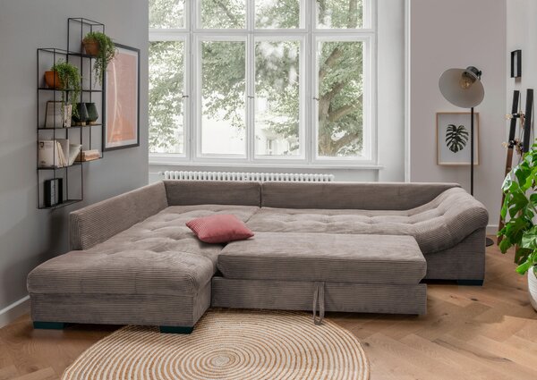ROHOVÁ SEDAČKA, textil, taupe P & B - Sedačky, Online Only