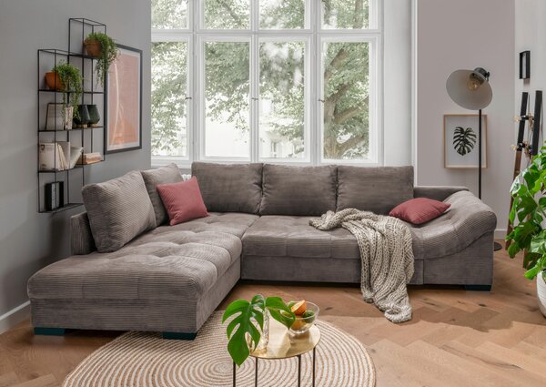 ROHOVÁ SEDAČKA, textil, taupe P & B - Sedačky, Online Only
