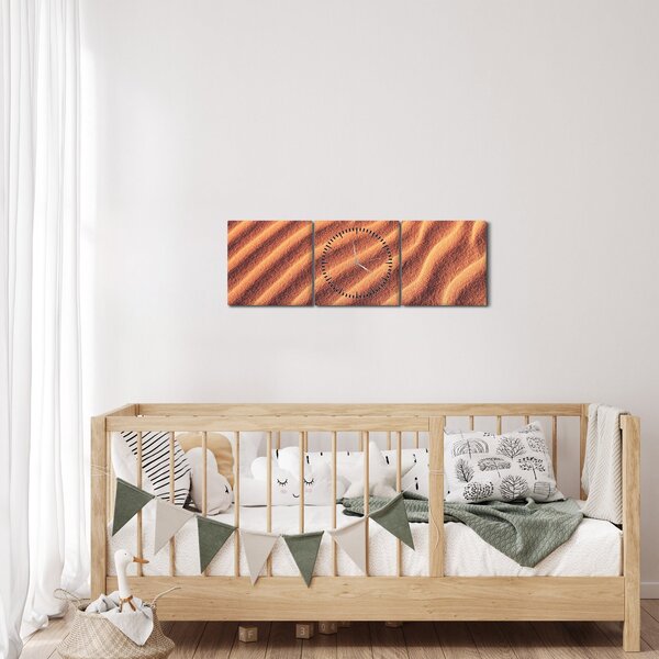 Obraz púšte (s hodinami) (90x30 cm)