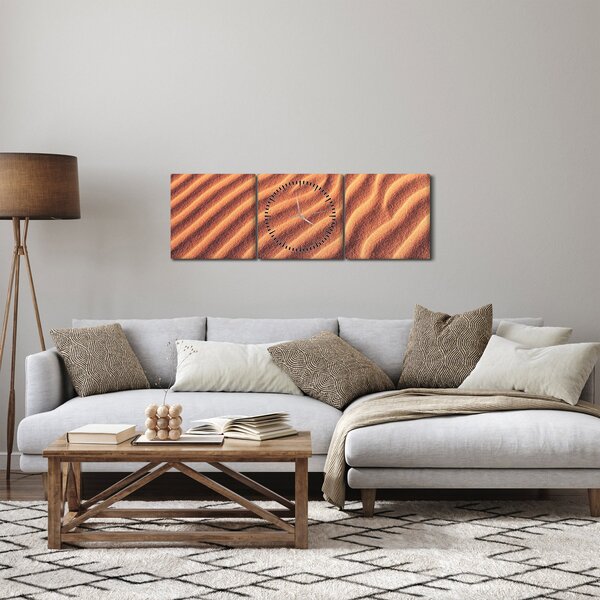 Obraz púšte (s hodinami) (90x30 cm)