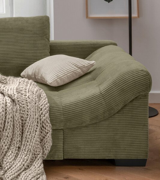 ROHOVÁ SEDAČKA, textil, olivovozelená P & B - Sedačky, Online Only