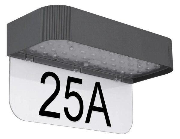Globo 36790 - LED solárne domové číslo LED/6W/3,7V IP54