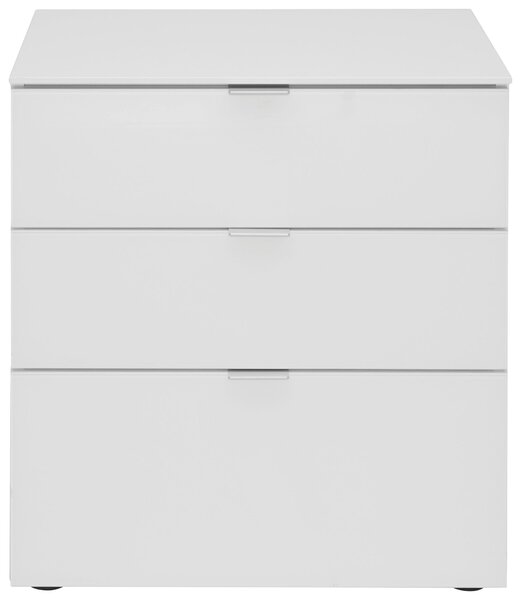 NOČNÝ STOLÍK, biela, 58/62.5/40 cm Moderano - Spálňové sety