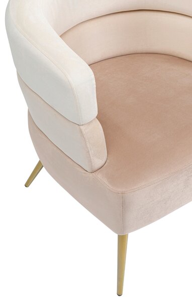 KOKTAILOVÉ KRESLO, textil, krémová, béžová Kare-Design - Kreslá