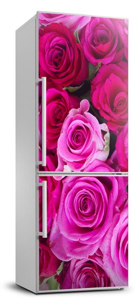 Nálepka fototapety na chladničku Ružové ruže
