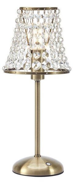 Markslöjd 109125 - LED stmievateľná nabíjacia stolná lampa LIORA 1xE14/2W/2000 mAh mosadz