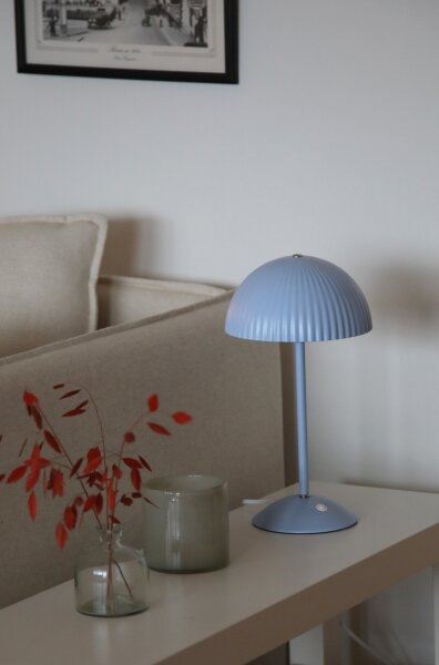 Markslöjd 109140 - Stolová lampa ZIN 2xG9/20W/230V modrá